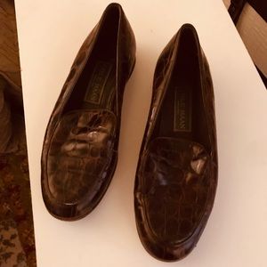 Vintage Cole Haan Loafers shoes brown leather